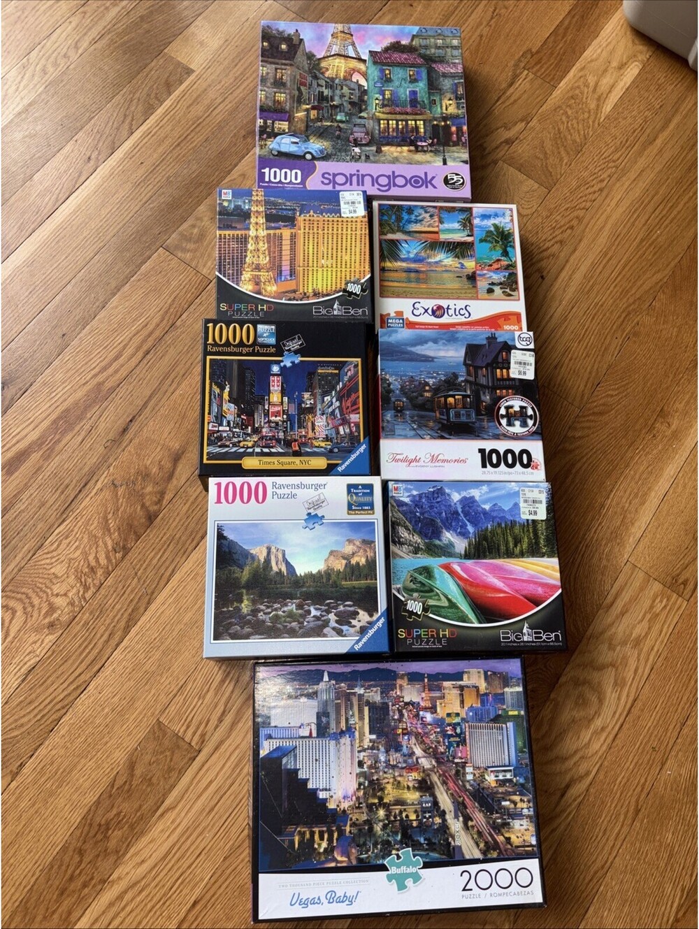 8 Puzzle Lot Of Different Places And Landmarks ￼